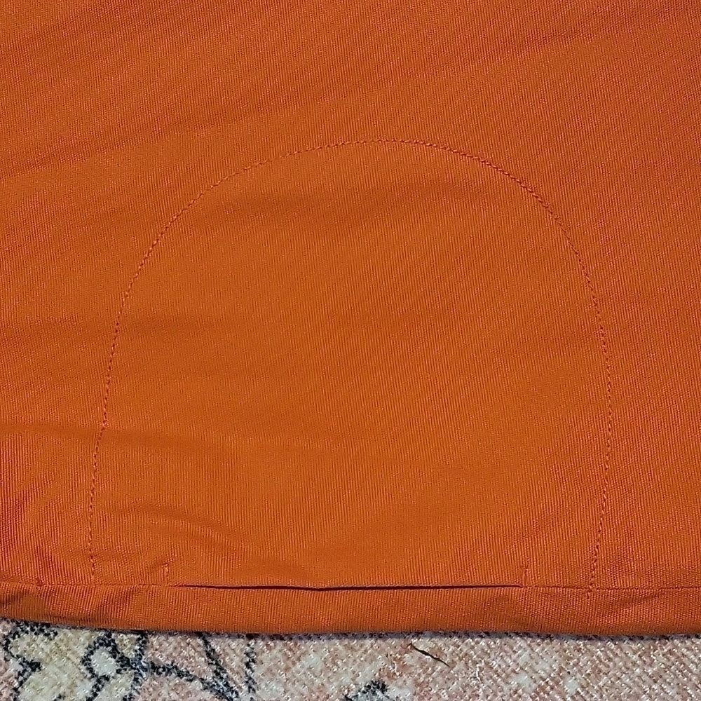 Apostrophe Orange Three Button Lined Short Sleeve… - image 7